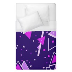 Purple Blue Geometric Pattern Duvet Cover (single Size) by HermanTelo