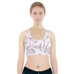 Plumelet Pen Ethnic Elegant Hippie Cute Sports Bra With Pocket by HermanTelo