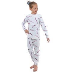 Plumelet Pen Ethnic Elegant Hippie Cute Kids  Long Sleeve Set  by HermanTelo