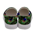 Peacock Feathers Plumage Iridescent Women s Canvas Slip Ons View4