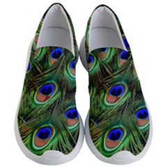 Peacock Feathers Plumage Iridescent Women s Lightweight Slip Ons by HermanTelo