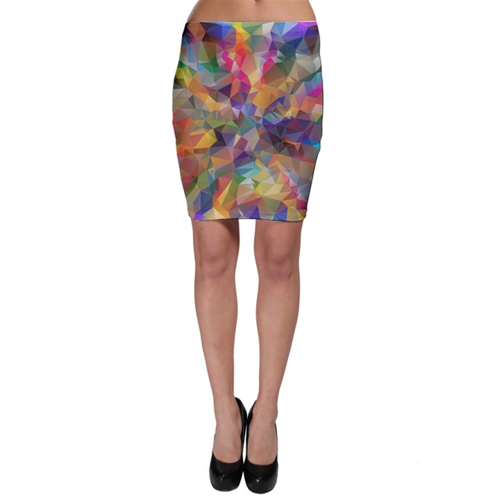 Polygon Wallpaper Bodycon Skirt