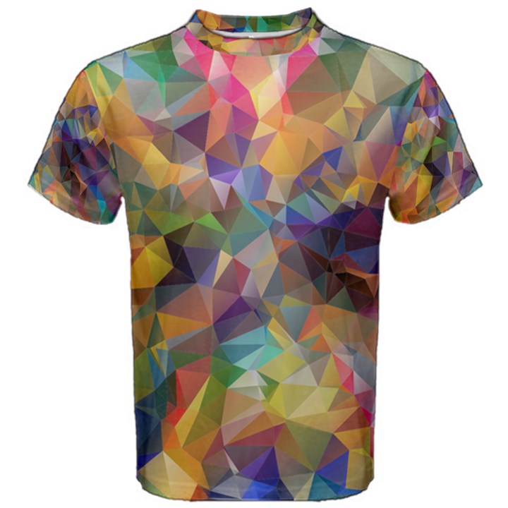 Polygon Wallpaper Men s Cotton Tee