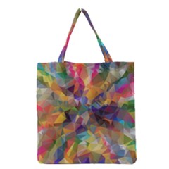 Polygon Wallpaper Grocery Tote Bag