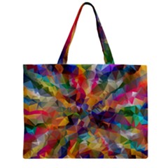 Polygon Wallpaper Zipper Mini Tote Bag