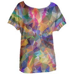 Polygon Wallpaper Women s Oversized Tee