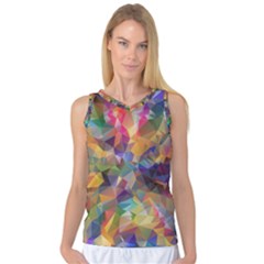 Polygon Wallpaper Women s Basketball Tank Top