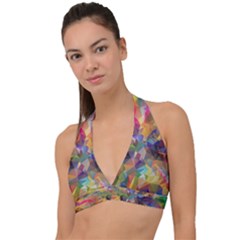 Polygon Wallpaper Halter Plunge Bikini Top by HermanTelo