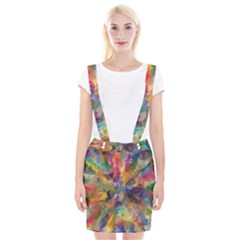 Polygon Wallpaper Braces Suspender Skirt