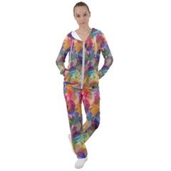 Polygon Wallpaper Women s Tracksuit by HermanTelo