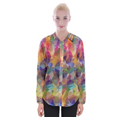 Polygon Wallpaper Womens Long Sleeve Shirt