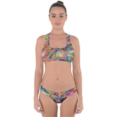 Polygon Wallpaper Cross Back Hipster Bikini Set by HermanTelo