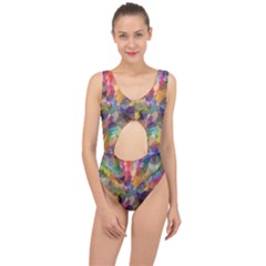 Polygon Wallpaper Center Cut Out Swimsuit