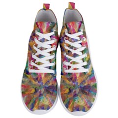 Polygon Wallpaper Men s Lightweight High Top Sneakers