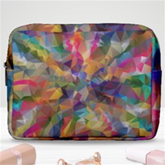 Polygon Wallpaper Make Up Pouch (large) by HermanTelo