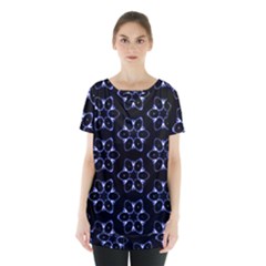 Purple Circle Wallpaper Skirt Hem Sports Top by HermanTelo