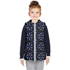 Purple Circle Wallpaper Kids  Hooded Puffer Vest by HermanTelo