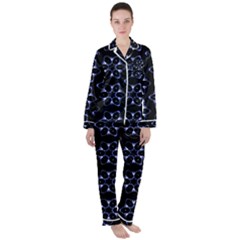 Purple Circle Wallpaper Satin Long Sleeve Pyjamas Set by HermanTelo