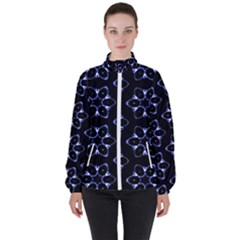 Purple Circle Wallpaper Women s High Neck Windbreaker by HermanTelo