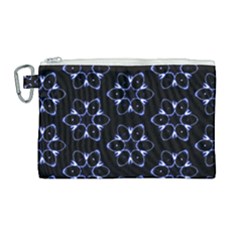 Purple Circle Wallpaper Canvas Cosmetic Bag (large)