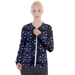 Purple Circle Wallpaper Casual Zip Up Jacket by HermanTelo