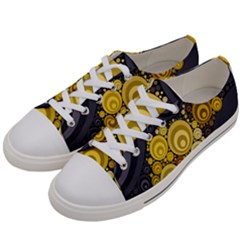 Retro Color Style Women s Low Top Canvas Sneakers by HermanTelo