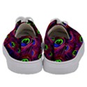 Peacock Feathers Color Plumage Kids  Low Top Canvas Sneakers View4