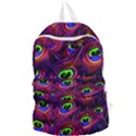 Peacock Feathers Color Plumage Foldable Lightweight Backpack View1