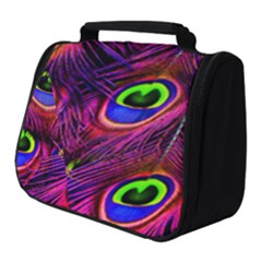 Peacock Feathers Color Plumage Full Print Travel Pouch (small)