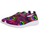 Peacock Feathers Color Plumage Men s Slip On Sneakers View2