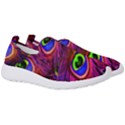 Peacock Feathers Color Plumage Men s Slip On Sneakers View3