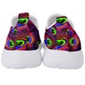 Peacock Feathers Color Plumage Men s Slip On Sneakers View4