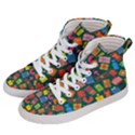 Presents Gifts Background Colorful Women s Hi-Top Skate Sneakers View2