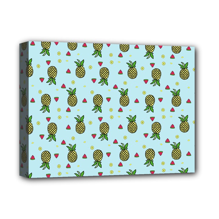 Pineapple Watermelon Fruit Lime Deluxe Canvas 16  x 12  (Stretched) 