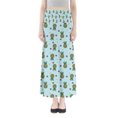 Pineapple Watermelon Fruit Lime Full Length Maxi Skirt