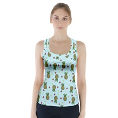 Pineapple Watermelon Fruit Lime Racer Back Sports Top by HermanTelo