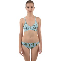 Pineapple Watermelon Fruit Lime Wrap Around Bikini Set by HermanTelo