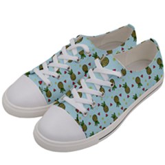 Pineapple Watermelon Fruit Lime Women s Low Top Canvas Sneakers