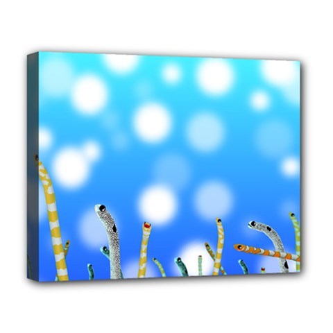 Sea Underwater Life Fish Deluxe Canvas 20  X 16  (stretched)