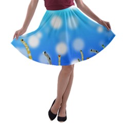 Sea Underwater Life Fish A-line Skater Skirt