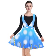 Sea Underwater Life Fish Plunge Pinafore Dress by HermanTelo