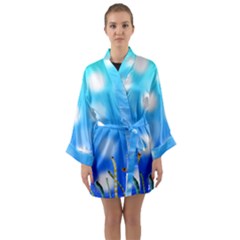 Sea Underwater Life Fish Long Sleeve Kimono Robe