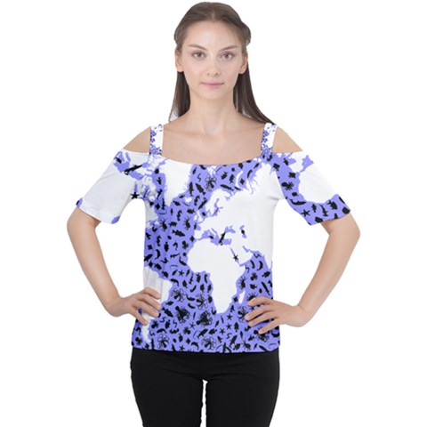 Sea Ocean Underwater Cutout Shoulder Tee by HermanTelo