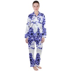 Sea Ocean Underwater Satin Long Sleeve Pyjamas Set