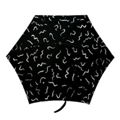 Scribbles Lines Painting Mini Folding Umbrellas