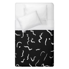 Scribbles Lines Painting Duvet Cover (single Size) by HermanTelo