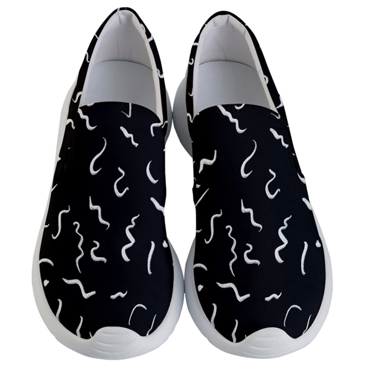 Scribbles Lines Painting Women s Lightweight Slip Ons