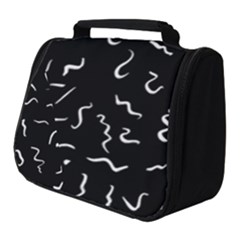 Scribbles Lines Painting Full Print Travel Pouch (small)