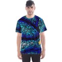 Sea Coral Stained Glass Men s Sports Mesh Tee View1