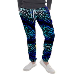 Sea Coral Stained Glass Men s Jogger Sweatpants